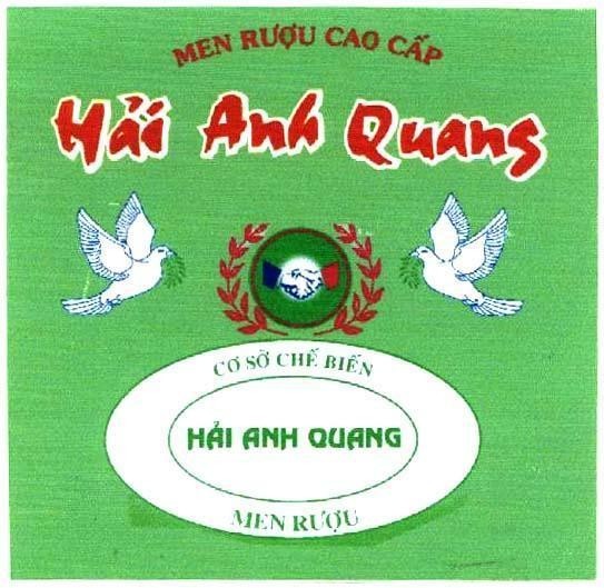 Mẫu nhãn hiệu HảI ANH QUANG MEN RƯợU CAO CấP CƠ Sở CHế BIếN MEN RƯợU