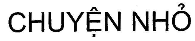 Mẫu nhãn hiệu CHUYệN NHỏ