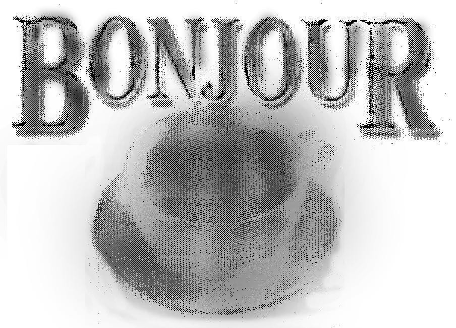 Mẫu nhãn hiệu BONJOUR