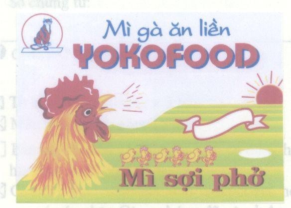 Mẫu nhãn hiệu YOKOFOOD MI SOI PHO MI GA AN LIEN