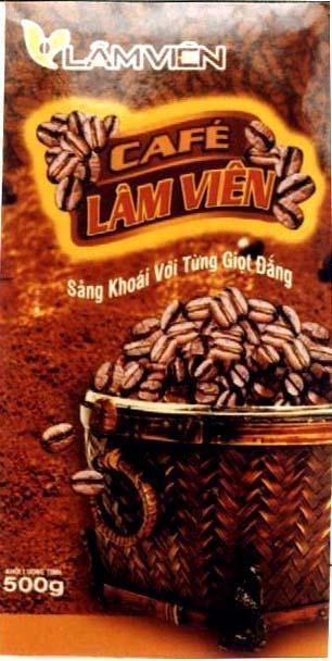 Mẫu nhãn hiệu LÂM VIÊN SảNG KHOáI VớI TừNG GIọT ĐắNG Cà PHÊ CAFE