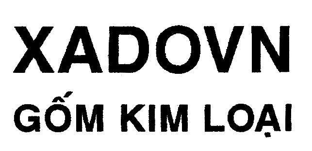 Mẫu nhãn hiệu XADOVN GốM KIM LOạI