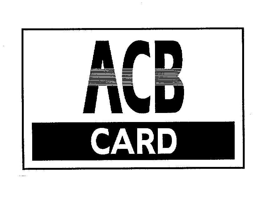 Mẫu nhãn hiệu ACB CARD