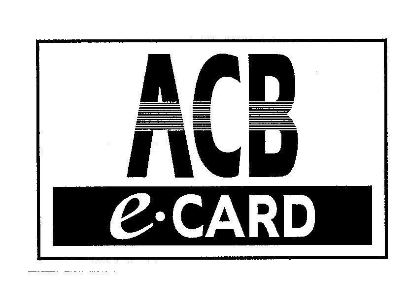 Mẫu nhãn hiệu ACB E.CARD