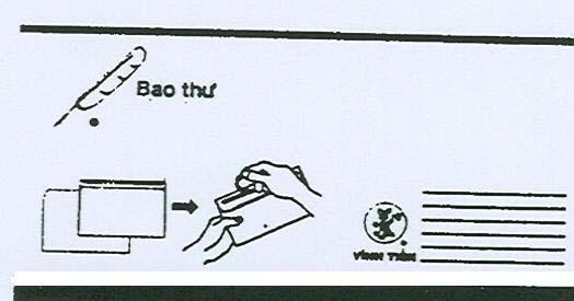Mẫu nhãn hiệu Vĩnh Tiến Bao Thư