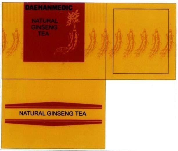 Mẫu nhãn hiệu DAEHANMEDIC NATURAL GINSENG TEA