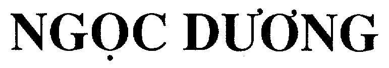 Mẫu nhãn hiệu NGọC DƯƠNG