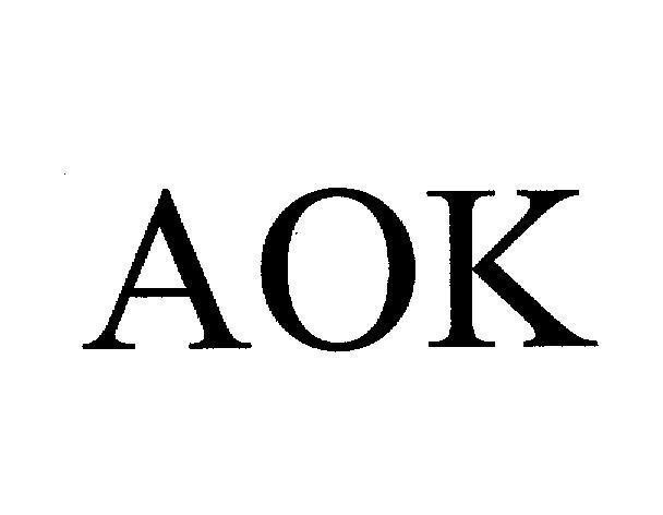 Mẫu nhãn hiệu AOK