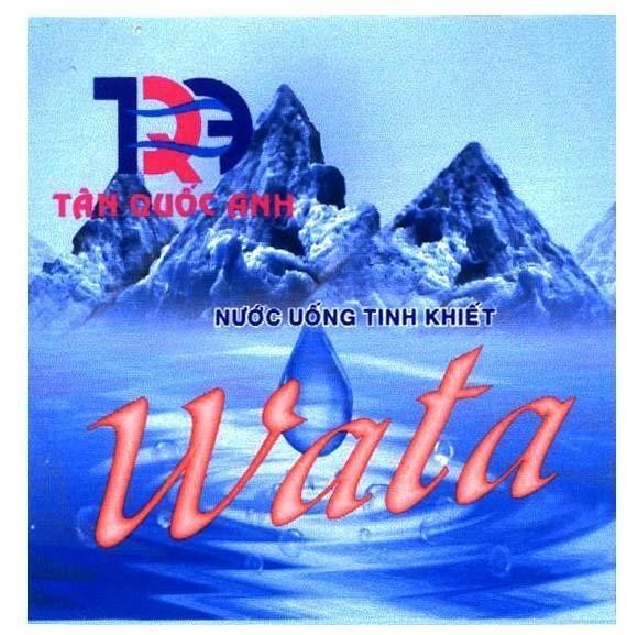Mẫu nhãn hiệu WATA TQA Tân Quốc Anh Nước Uống Tinh Khiết