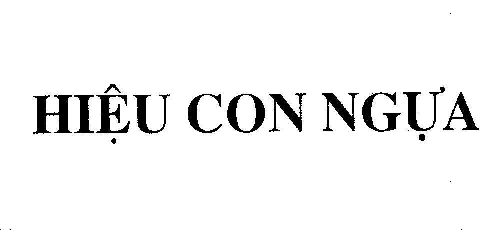 Mẫu nhãn hiệu Hiệu CON Ngựa