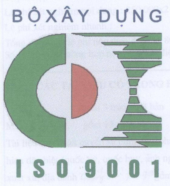 Mẫu nhãn hiệu CDC Bộ XÂY DựNG ISO9001