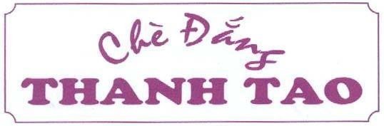 Mẫu nhãn hiệu THANH TAO CHE DANG