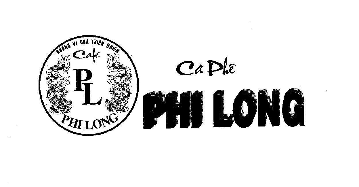 Mẫu nhãn hiệu PL PHI LONG CAFE CA PHE PHI LONG