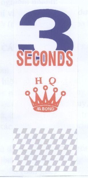 Mẫu nhãn hiệu AA BOND 3 SECONDS HQ