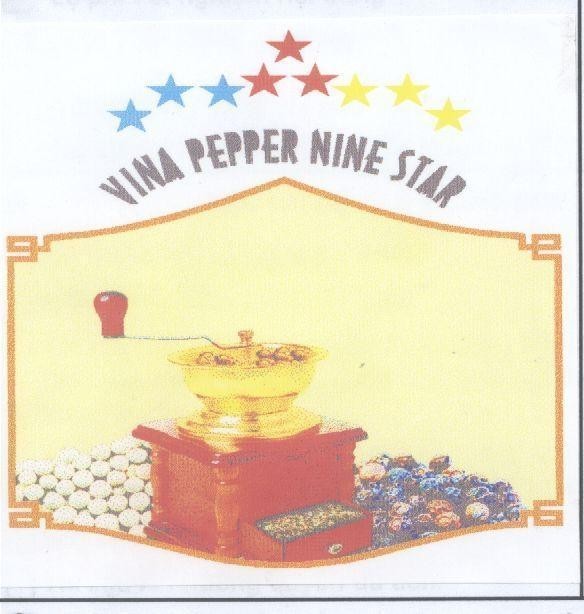 Mẫu nhãn hiệu VINA PEPPER NINE STAR