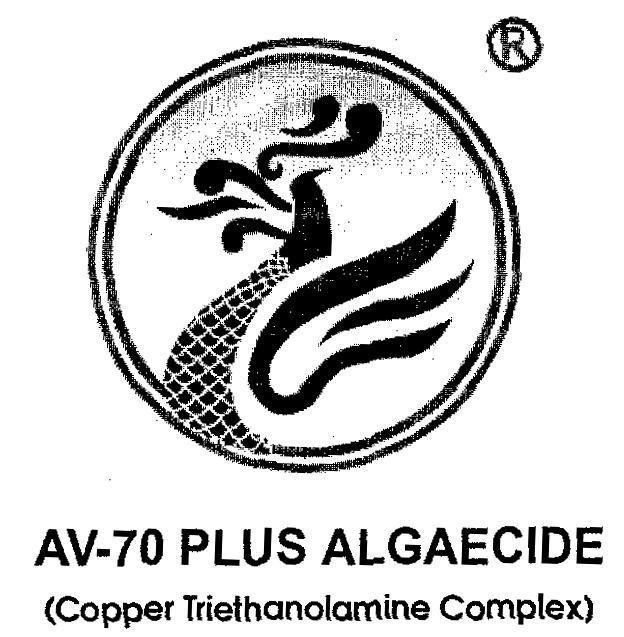 Mẫu nhãn hiệu AV-70 PLUS ALGAECIDE COPPER TRIETHANOLAMINE COMPLEX