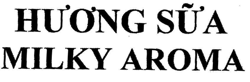 Mẫu nhãn hiệu Hương Sữa MILKY AROMA