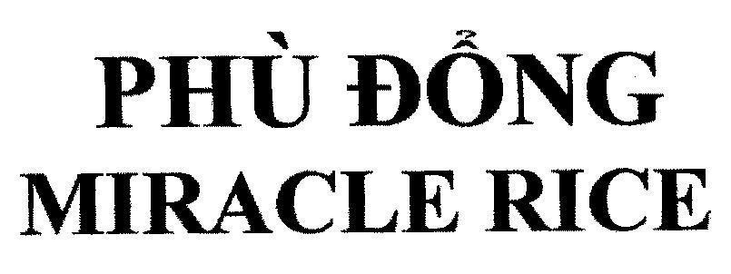 Mẫu nhãn hiệu Phù Đổng MIRACLE RICE