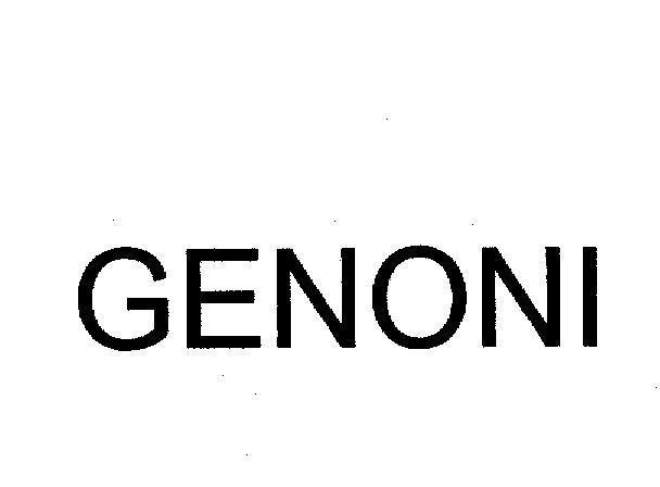 Mẫu nhãn hiệu GENONI