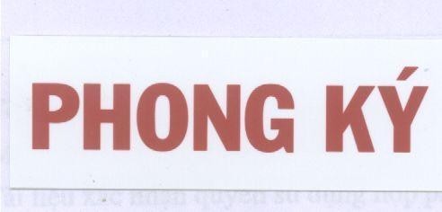Mẫu nhãn hiệu Phong Ký