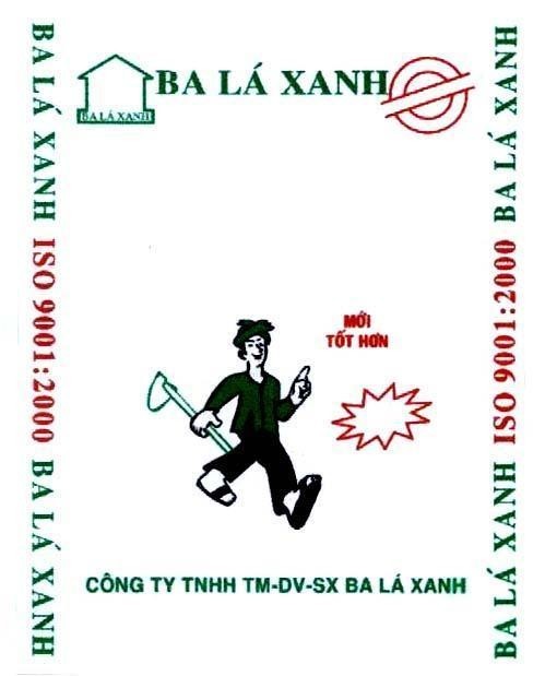 Mẫu nhãn hiệu Ba Lá Xanh Công ty TNHH TM DV SX Ba Lá Xanh