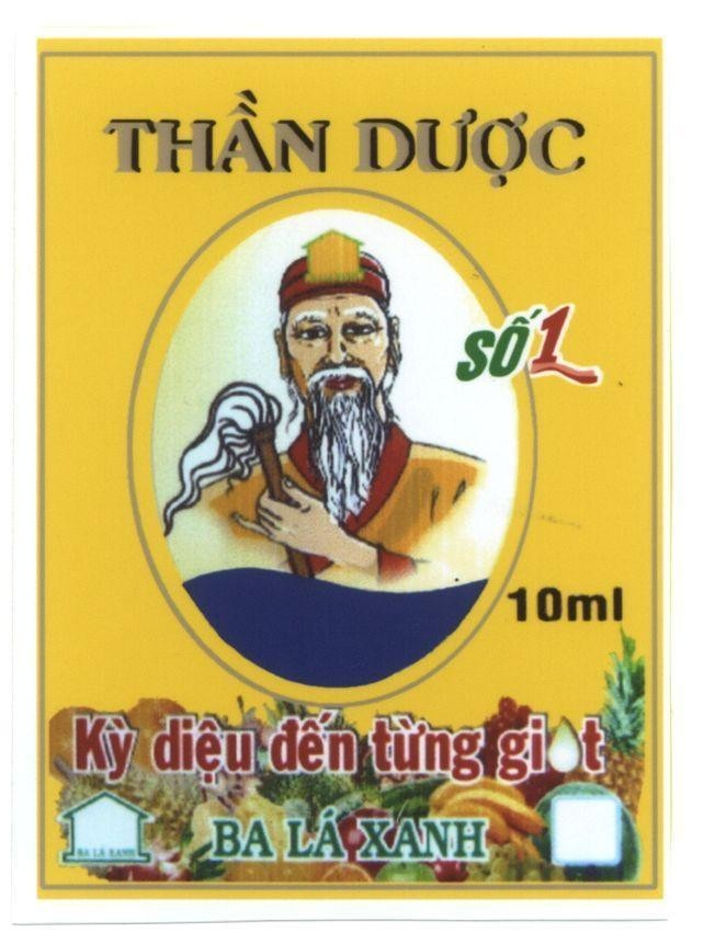 Mẫu nhãn hiệu ba lá xanh Thần dược kỳ diệu đến từng giọt