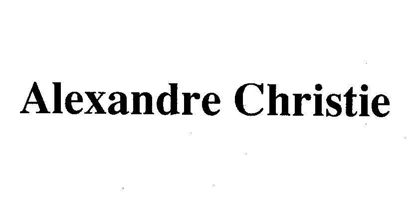 Mẫu nhãn hiệu ALEXANDRE CHRISTIE
