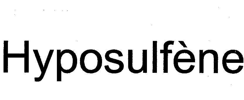 Mẫu nhãn hiệu HYPOSULFENE