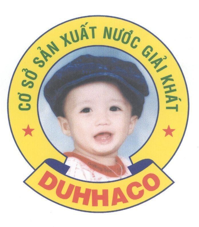 Mẫu nhãn hiệu DUHHACO CƠ Sở SảN XUấT NƯớC GIảI KHáT