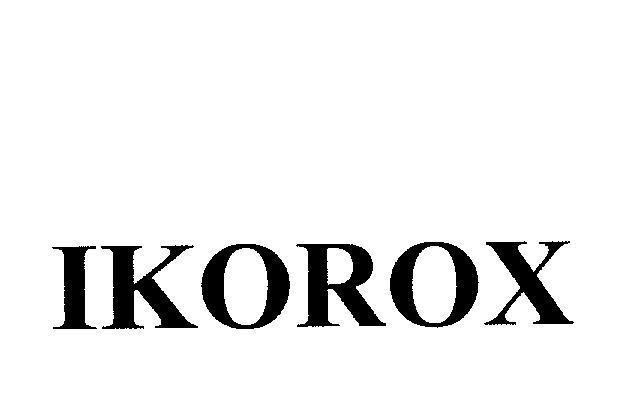 Mẫu nhãn hiệu IKOROX