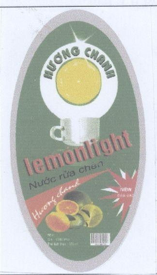 Mẫu nhãn hiệu HUONG CHANH LEMONLIGHT NUOC RUA CHEN