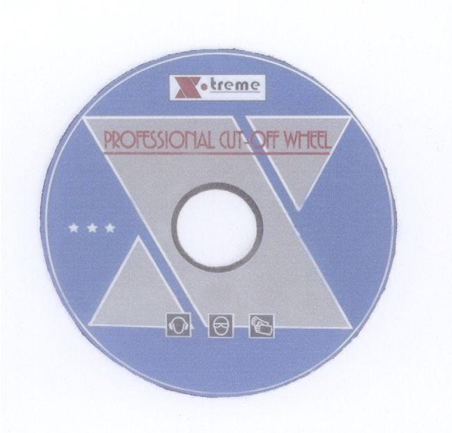 Mẫu nhãn hiệu X TREME PROFESSIONAL CUT OFF WHEEL