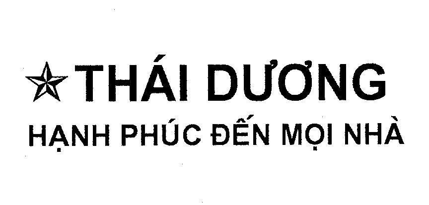 Mẫu nhãn hiệu THáI DƯƠNG HạNH PHúC ĐếN MọI NHà