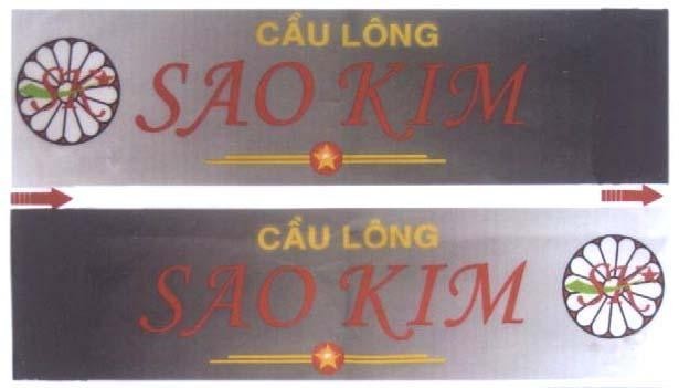 Mẫu nhãn hiệu SK SAO KIM CầU LÔNG