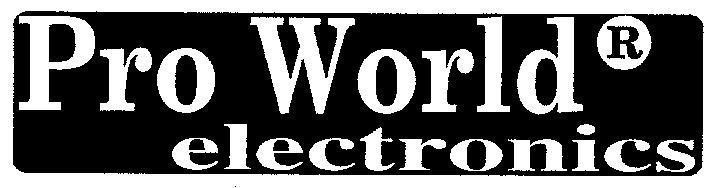 Mẫu nhãn hiệu PRO WORLD ELECTRONICS