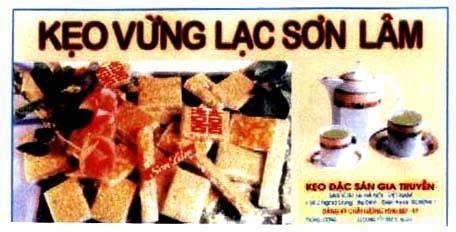 Mẫu nhãn hiệu Sơn Lâm Kẹo Vừng Lạc