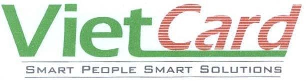 Mẫu nhãn hiệu VIETCARD SMART PEOPLE SMART SOLUTIONS