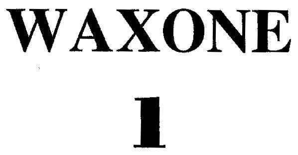 Mẫu nhãn hiệu WAXONE 1