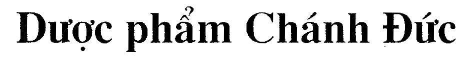 Mẫu nhãn hiệu Chánh Đức Dược phẩm