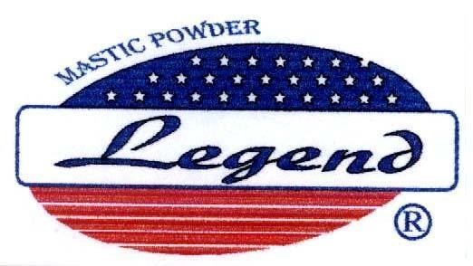 Mẫu nhãn hiệu LEGEND MASTIC POWDER