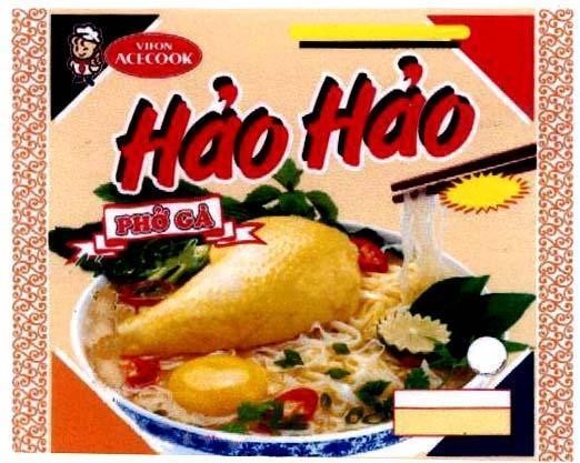 Mẫu nhãn hiệu VIFON ACECOOK Hảo Hảo Phở Gà
