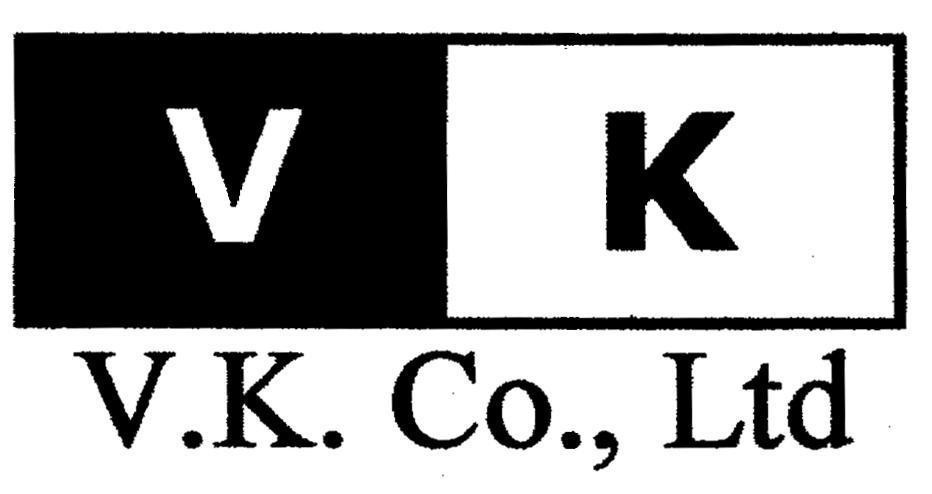 Mẫu nhãn hiệu V K V K CO.,LTD