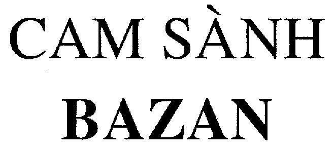 Mẫu nhãn hiệu CAM SANH BAZAN
