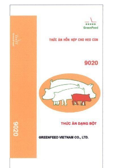 Mẫu nhãn hiệu GreenFeed WINNER-2 9020 GREENFEED VIETNAM CO., LTD THứC ĂN DạNG BộT Thức ăn hỗn hợp cho heo con