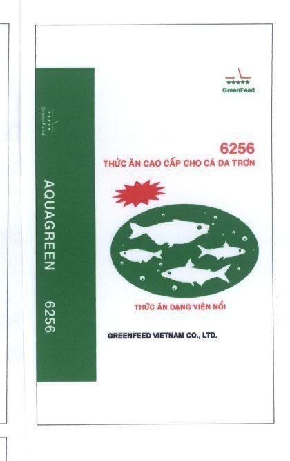 Mẫu nhãn hiệu AQUAGREEN GreenFeed GRO 18 GREENFEED VIETNAM CO., LTD 6256 THứC ĂN CAO CấP CHO Cá DA TRƠN Thức ăn dạng vien nổi
