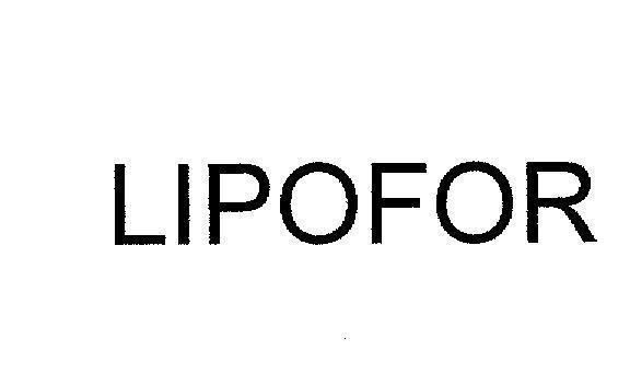 Mẫu nhãn hiệu LIPOFOR