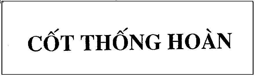Mẫu nhãn hiệu COT THONG HOAN