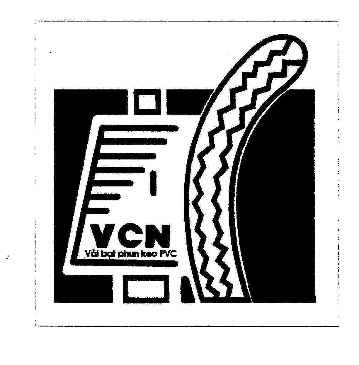 Mẫu nhãn hiệu VCN Vải bạt phun keo PVC