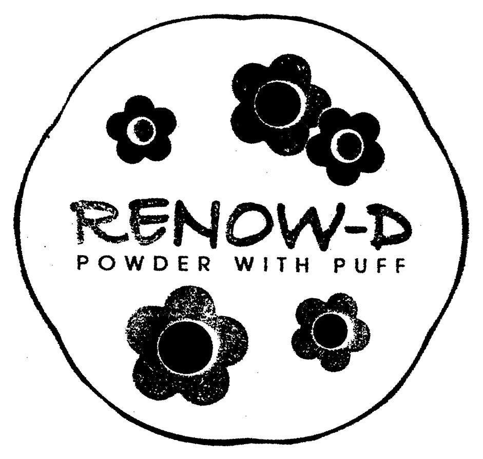 Mẫu nhãn hiệu RENOW-D POWDER WITH PUFF