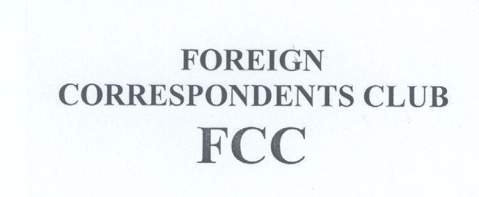 Mẫu nhãn hiệu FOREIGN CORRESPONDENTS CLUB FCC